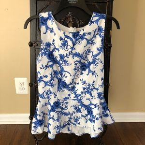 Floral Peplum Top